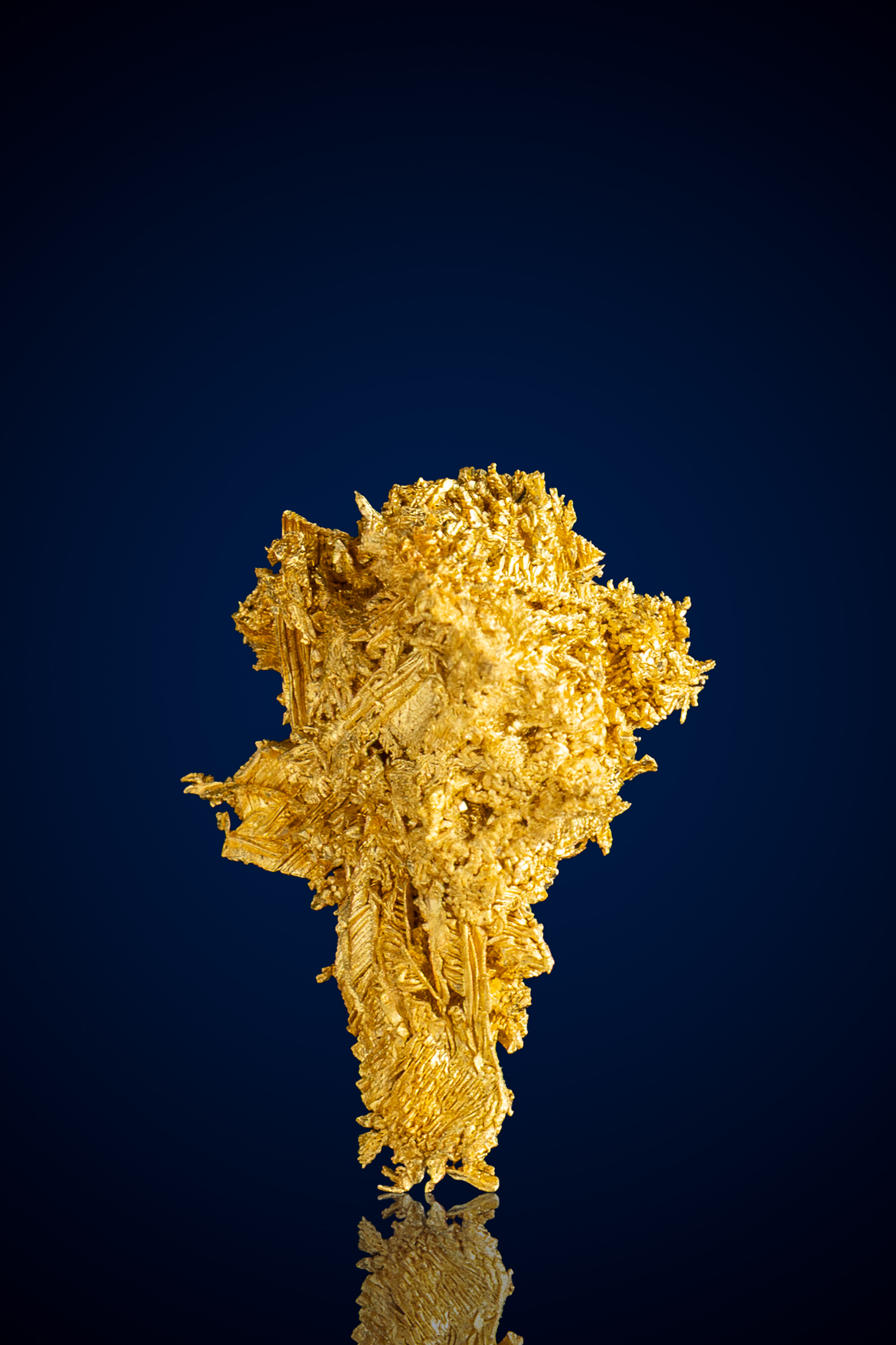 (image for) Sharp, Latticed Crystallized Gold Nugget - Round Mountain, NV - 2.18 grams
